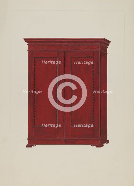 Wardrobe, c. 1937. Creator: George Fairbanks.
