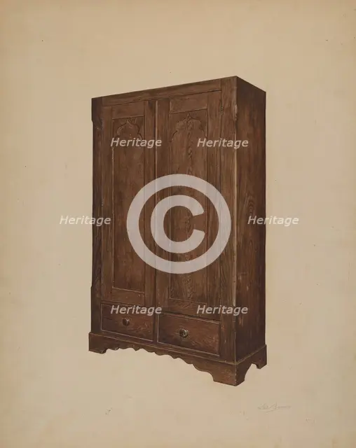 Wardrobe, c. 1939. Creator: Lee Brown.