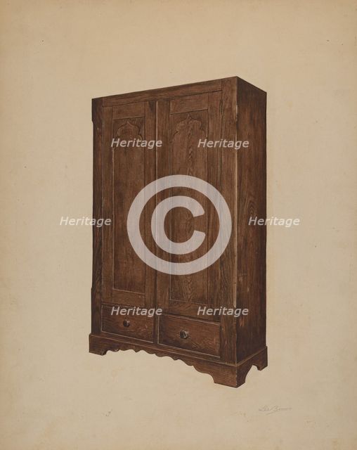 Wardrobe, c. 1939. Creator: Lee Brown.