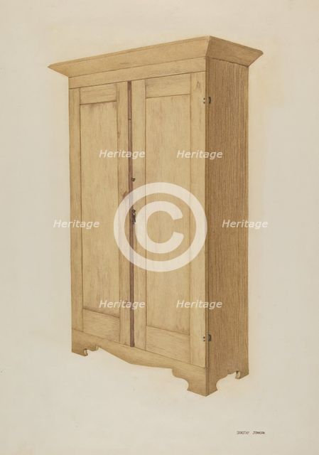 Wardrobe, c. 1940. Creator: Dorothy Johnson.