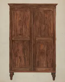 Wardrobe, John Marshall's, c. 1937. Creator: Edna C. Rex