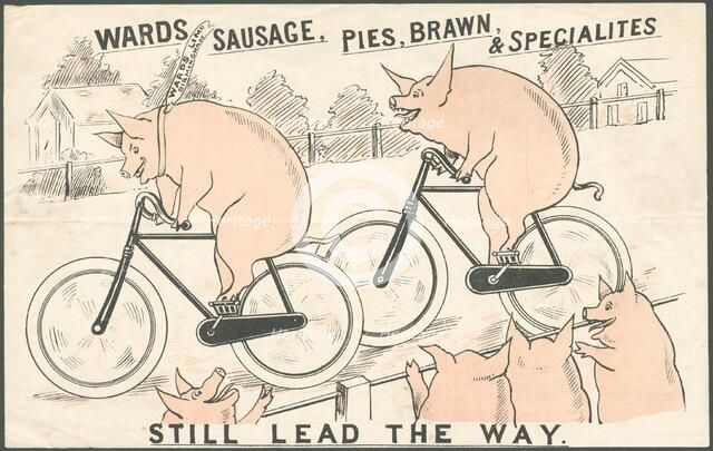 Ward's meat products, 1890s. Artist: Unknown