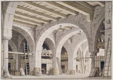 Warehouse, decoration from Giuseppe Verdi's Il corsaro, c1780-1800. Creator: Giorgio Fuentes