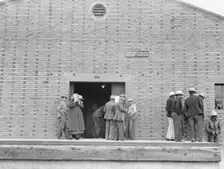 Warehouse, used as distributing office for FSA..., Bakersfield, California, 1938. Creator: Dorothea Lange