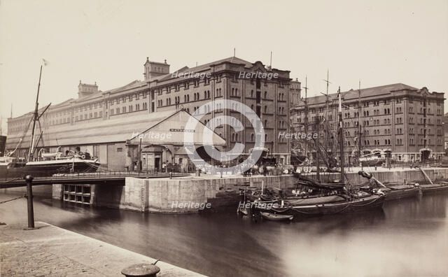 Warehouse, Waterloo Docks, Liverpool, between 1870 and 1880. Creator: Francis Frith.