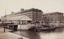Warehouse, Waterloo Docks, Liverpool, between 1870 and 1880. Creator: Francis Frith