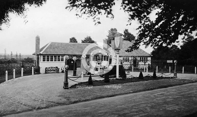 Waresley petrol station at Hartlebury 1929. Creator: Unknown.