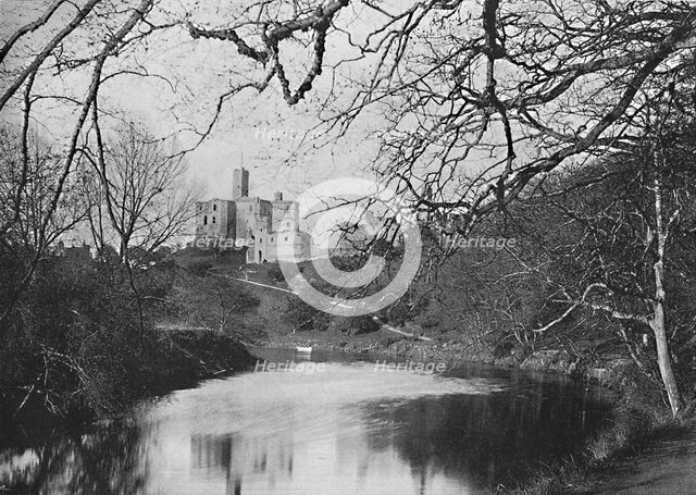 'Warkworth Castle', c1896. Artist: M Aunty.