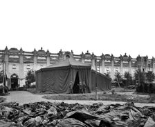 Waring & Gllow munitions factory, White City, Hammersmith and Fulham, London, August 1916. Artist: Adolph Augustus Boucher