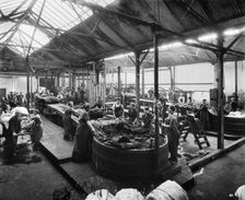 Waring & Gllow munitions factory, White City, Hammersmith and Fulham, London, August 1916. Artist: Adolph Augustus Boucher