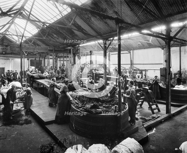 Waring & Gllow munitions factory, White City, Hammersmith and Fulham, London, August 1916. Artist: Adolph Augustus Boucher.