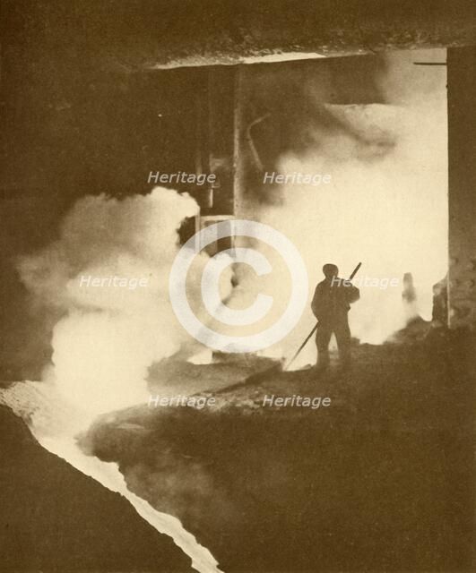 'Warm Work!', c1930. Creator: Dorman, Long & Co. Ltd.