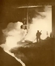 Warm Work! c1930. Creator: Dorman, Long & Co. Ltd