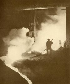 Warm Work! c1930. Creator: Dorman, Long & Co. Ltd