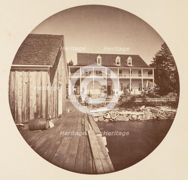 Warm Springs Hotel Lake Tahoe, ca. 1878. Creator: Carleton Emmons Watkins.