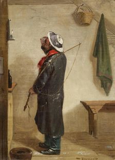 Warming Up (Coachman Drinking), c1865. Creator: Charles Felix Blauvelt