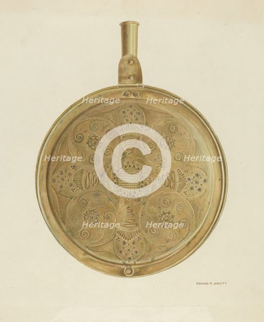 Warming Pan, 1935/1942. Creator: Edward Jewett.