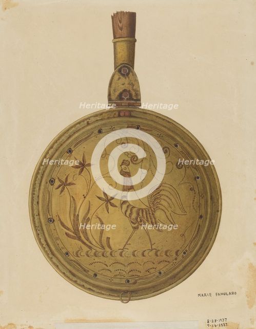 Warming Pan, 1937. Creator: Marie Famularo.