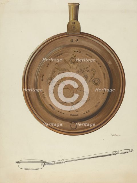 Warming Pan, 1937. Creator: Dayton Brown.