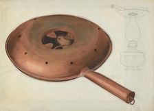 Warming Pan, c. 1936. Creator: Beverly Chichester