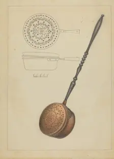 Warming Pan, c. 1936. Creator: Filippo Porreca