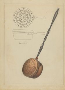 Warming Pan, c. 1936. Creator: Filippo Porreca