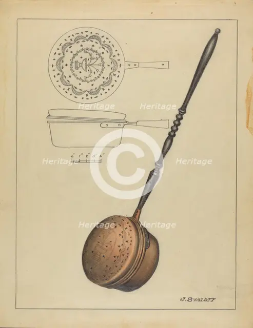Warming Pan, c. 1936. Creator: Jack Staloff.