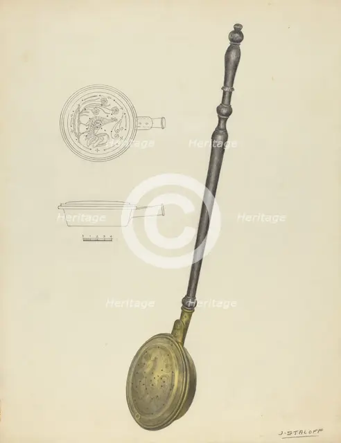 Warming Pan, c. 1939. Creator: Jack Staloff.