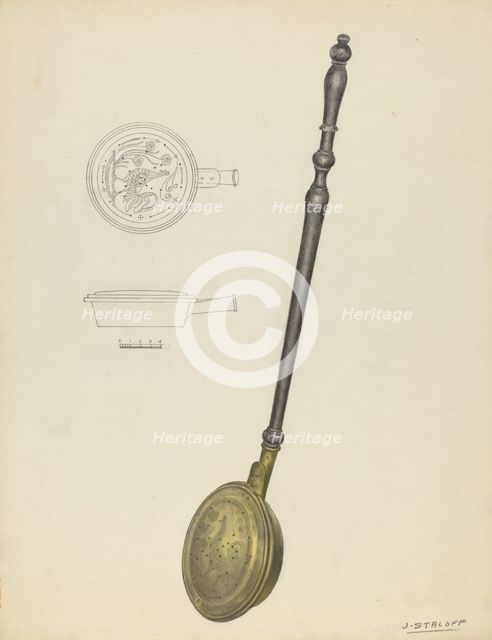 Warming Pan, c. 1939. Creator: Jack Staloff.