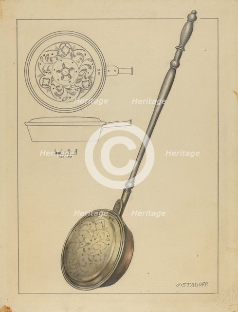 Warming Pan, c. 1939. Creator: Jack Staloff.