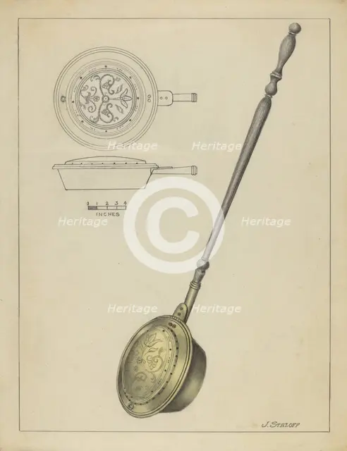 Warming Pan, c. 1939. Creator: Jack Staloff.