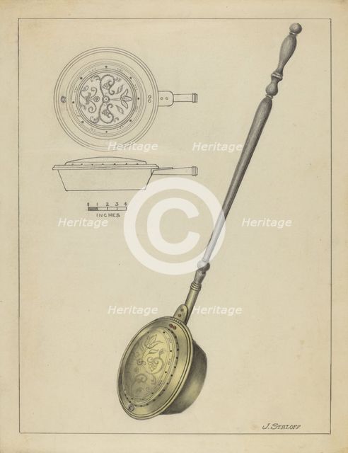 Warming Pan, c. 1939. Creator: Jack Staloff.