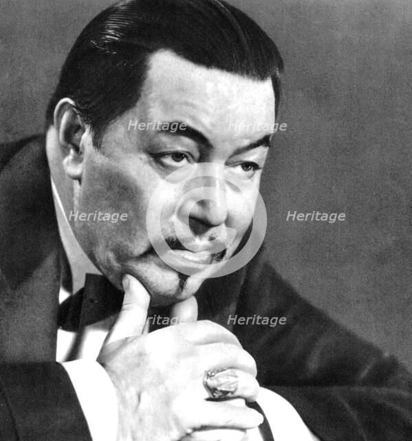 Warner Oland, Swedish actor, 1934-1935. Artist: Unknown