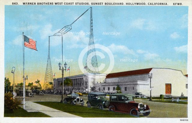 Warner Brothers West Coast Studios, Hollywood, Los Angeles, California, USA, 1925. Artist: Unknown