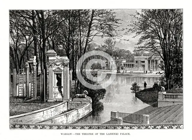 'Warsaw - The Theatre of the Lazienki Palace', Poland, 1879. Artist: Laplante