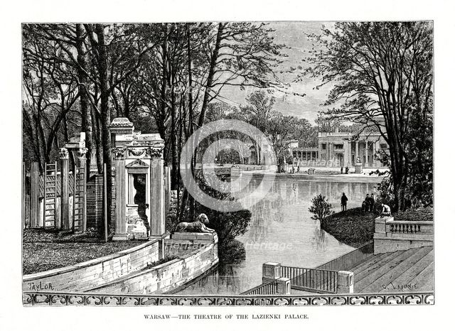 'Warsaw - The Theatre of the Lazienki Palace', Poland, 1879. Artist: Laplante