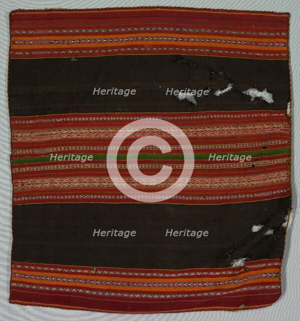 Warp Patterned Cloth, late 1800s. Creator: Unknown.