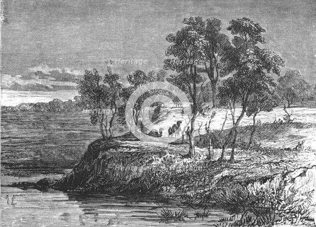 'Warrego Creek; Incidents of Bush Life in Queensland', 1875. Creator: Unknown.