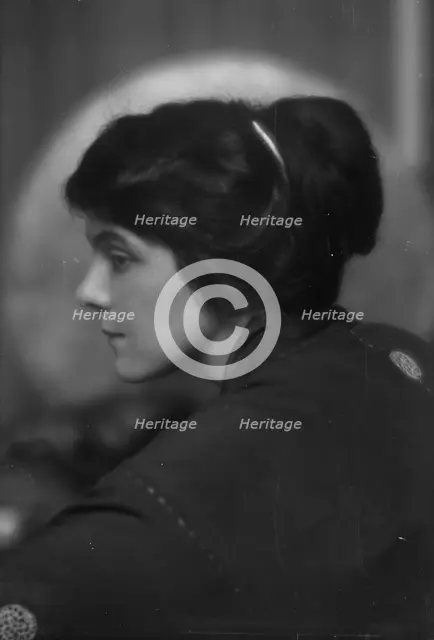 Warren, Gertrude, Miss, or Miss Jackman, portrait photograph, 1912 or 1913. Creator: Arnold Genthe.