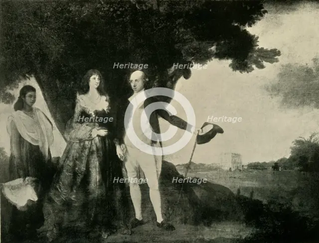 'Warren Hastings and Mrs. Hastings', 1784-87, (1925). Creator: Unknown.
