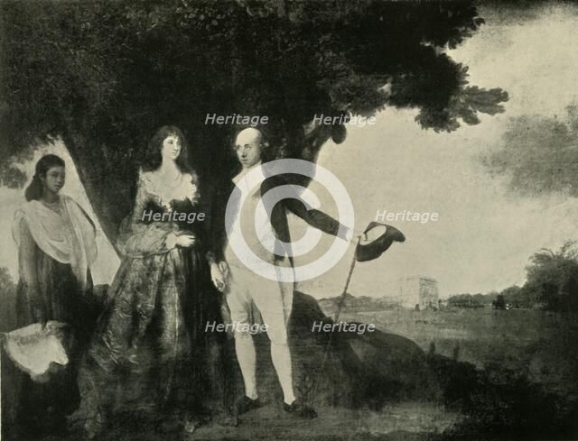 'Warren Hastings and Mrs. Hastings', 1784-87, (1925). Creator: Unknown.