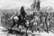 Warren Hastings Reviewing Pearse's Column c1891. Creator: James Grant