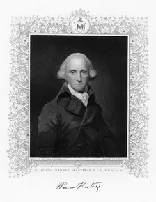 Warren Hastings, the first governor-general of British India, 19th century. Creator: H Robinson