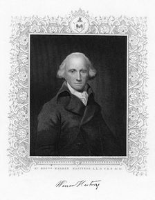 Warren Hastings, the first governor-general of British India, 19th century. Creator: H Robinson