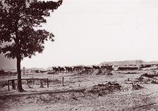 Warren Station, near Petersburg (graves), 1864. Creator: Tim O'Sullivan