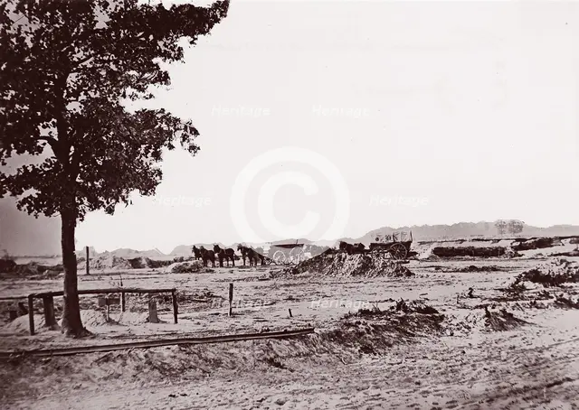 Warren Station, near Petersburg (graves), 1864. Creator: Tim O'Sullivan.