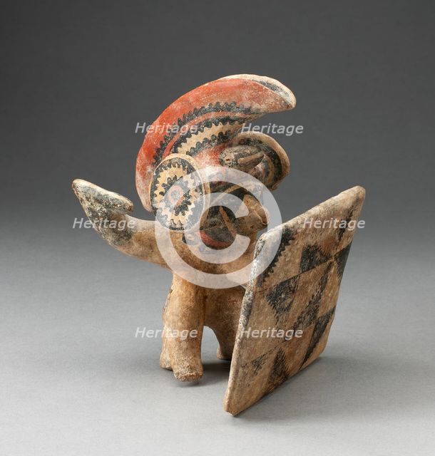 Warrior with Headress and Shield, 200 B.C./A.D. 200. Creator: Unknown.