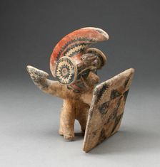 Warrior with Headress and Shield, 200 B.C./A.D. 200. Creator: Unknown