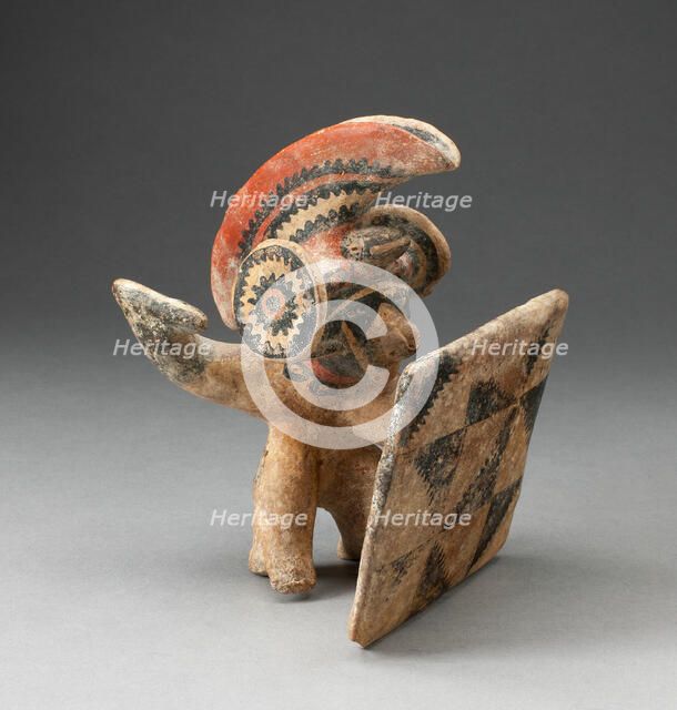 Warrior with Headress and Shield, 200 B.C./A.D. 200. Creator: Unknown.