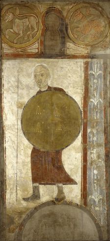 Warrior with Shield, first half 12th century (possibly 1129-34). Creator: Unknown
